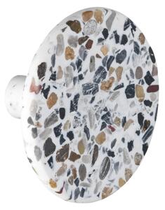 Gancio a muro con decoro terrazzo Melle, ⌀ 8 cm Terrazzo - Wenko