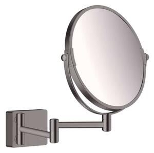Hansgrohe AddStoris - Specchietto cosmetico a parete, cromo nero spazzolato 41791340