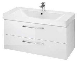 Cersanit Lara - Mobiletto con lavabo, 46x99x45 cm, 2 cassetti, bianco S801-330-DSM