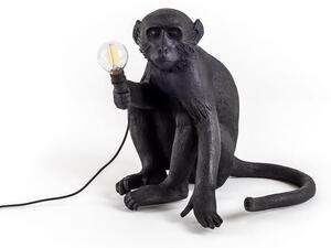 Seletti - Monkey Sitting Lampada da Esterno da Tavolo Nero Seletti