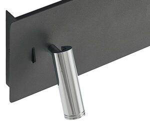 Lucande - Kimo LED Quadrato Applique da Parete USB Nero