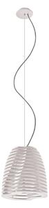 Eco-Light Lampada a sospensione Twist, faggio, bianco, 150 cm