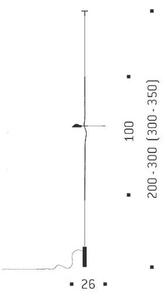 Ingo Maurer - Hot Achille Lampada LED a Sospensione 350cm