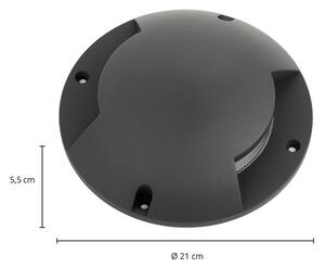 Lindby - Cormac 2 LED Spot a Incasso da Esterno Dark Grey Lindby