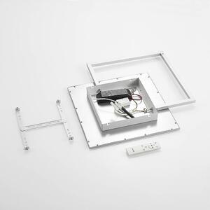 Lucande - Senan LED Quadrato Plafoniera CCT Argento