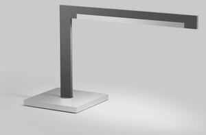 Light-Point - Inlay T2 Linear Lampada da Tavolo Satin Matt Black/Satin Silver