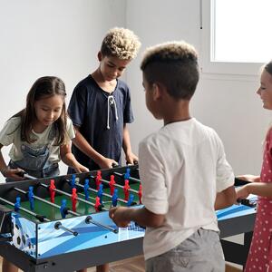 Costway Set da tavolo da gioco combo 15-in-1, Kit di combinazione basket e calcetto con hockey biliardo ping pong bowling