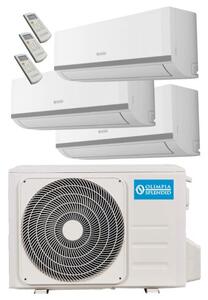 OLIMPIA SPLENDID Climatizzatore Trial Split Inverter 10000 + 10000 + 12000 Btu Condizionatore con Pompa di Calore Classe A++/A+ Gas R32 Wifi (Unit