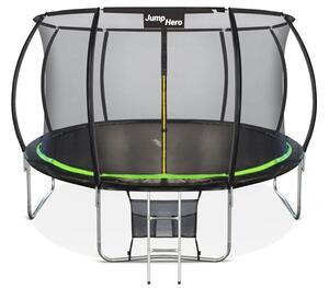 Trampolino da giardino premium con rete interna Jump Hero 12FT da 366 cm