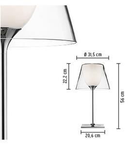Flos - KTribe T1 Lampada da Tavolo Vetro Trasparente