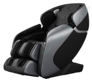 Costway Sedia da massaggio con funzione di controllo vocale traccia SL sistema di riscaldamento incorporato, Sedia shiatsu a gravità zero Nero