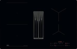 Aeg Piano Cottura a Induzione con Cappa Integrata Aspirante/Filtrante 4 Fuochi Larghezza 80 cm in Vetro colore Nero - TT84CB00CB