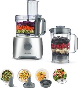 Kenwood Robot da Cucina Multifunzione Capacit 2.1 Litri 2 Velocit Tasto Pulse Potenza 800 Watt Lame in Acciaio Inox colore Silver - FDP302SI Mult