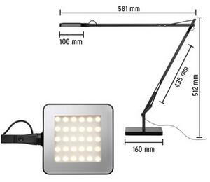 Flos - Kelvin Lampada da Tavolo LED Antracite