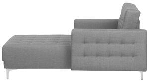 Chaise Longue moderna di colore grigia reclinabile trapuntata dormeuse soggiorno Beliani