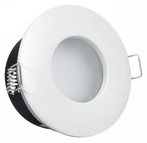 Portafaretto IP65 Tondo da Incasso per GU10 Foro Ø70mm Bianco Colore del corpo Bianco