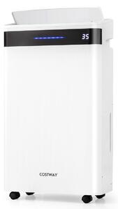 Costway Deumidificatore 28,5 L per casa e seminterrato, Deumidificatore silenzioso 35㎡ con 4 modalità