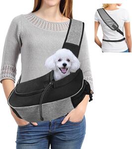 Elzusha - Trasportino traspirante e regolabile per cani e gatti fino a 4,5 kg