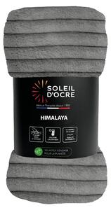 Elzusha - Copripiumino in flanella e velluto, 180x220 cm, grigio - Morbido e caldo