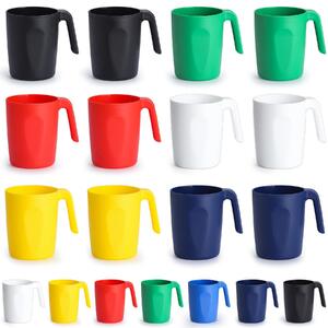 Solidchoice - Set di 12 tazze da caffè infrangibili, ideali per i viaggi