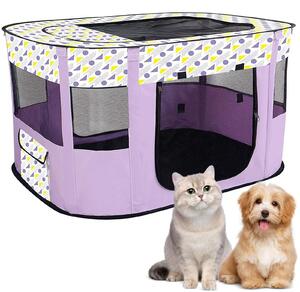 Puppybox Pieghevole - Tenda rettangolare - Trasportino portatile - Recinto per cani - Design adatto agli animali domestici - Circolazione dell'aria - Cuccia per cani