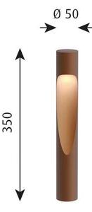 Louis Poulsen - Flindt Garden Lampada da Giardino Short LED 2700K con Picchetto Corten Louis P