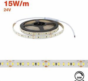 Striscia LED Professional 2835/140 - IP20 - 15W/m - 5m - 24V Colore Bianco Caldo 2.700K