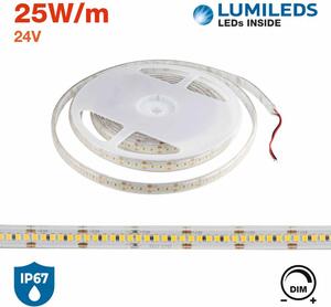 Striscia LED COB 15W/m 220V, 110lm/W, IP67, CRI 92, 10m - Serie