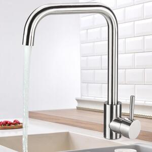 Rubinetto da cucina a 360° - Miscelatore monocomando - Acciaio inossidabile - Resistente - Facile da installare - Cartuccia in Vetroceramica - Miscelatore