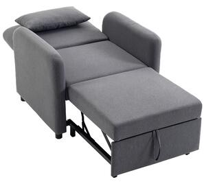 HOMCOM Poltrona Letto 3 in 1 Estraibile con Schienale Regolabile | Aosom Italy