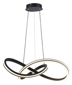 LED Solution Nero apparecchio a sospensione LED design 60cm 40W CCT 23373