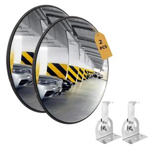 Omgoods - Specchio convesso da 30 cm per sicurezza e sorveglianza, set di 2