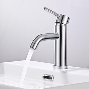 Rubinetto per lavabo a una leva - Acciaio inossidabile - Senza piombo - Resistente - Funzionamento silenzioso - Regolazione flessibile della temperatura - Rubinetto da bagno