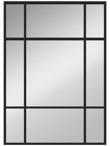 HOMCOM Specchio Moderno Stile Finestra, Specchiera da Camera e Soggiorno con Montaggio Verticale e Orizzontale, 70x50cm, Nero | Aosom Italy