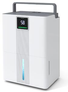 Costway Deumidificatore a basso consumo con 3 modalità timer 24H, Deumidificatore da 35 L / giorno per casa Bianco