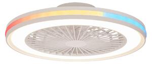 Ventilatore da soffitto LED Gamer Big bianco DC silenzioso RGB - Mantra Mantra Iluminación, Gamer Big, dimmerabile, Bianco, Soggiorno, Plastica, Moderno