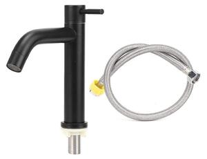 Rubinetto per lavabo in acciaio inossidabile - Maniglia ergonomica - Rubinetto solo per acqua fredda - Risparmio idrico - Design elegante - Resistente e durevole - Rubinetto