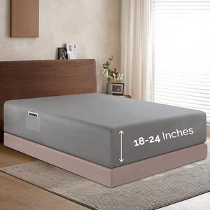 Elegant Comfort 1500: lenzuolo matrimoniale di alta qualità, profondo 45-61 cm, ideale per materassi alti, lussuoso e morbidissimo
