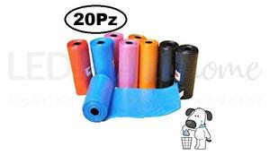 Sacchetti per bisogni cani colori misti 20 rotoli da 15pz
