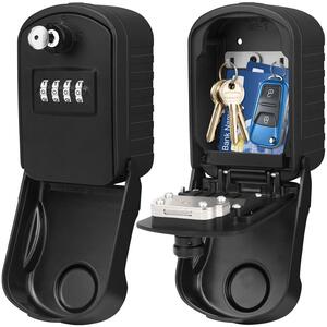 Solidchoice - Cassaforte per chiavi di grandi dimensioni, con combinazione numerica e chiavi di emergenza - Impermeabile e resistente alla ruggine - Per montaggio a parete