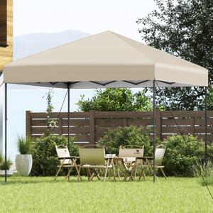 Costway Tenda per eventi sportivi facile da montare per esterno da trasporto, Tenda a gazebo pop-up 295 x 295 cm con borsa Beige
