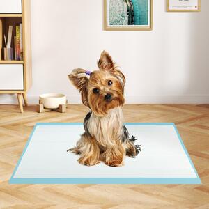 Costway Tappetini per animali domestici a 6 strati a prova di perdite, Asciugatura rapida tappetini da interno ed esterno 60 x 43 cm Blu