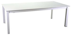 Tavolo alluminio El Paso allungabile bianco cm 160/240x90h76