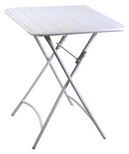 Tavolo metallo rovigo pieghevole bianco cm 60x60h72