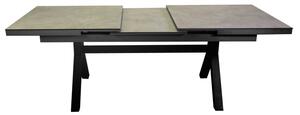 Tavolo alluminio Nick allungabile antracite hpl cm 180/240x100h77
