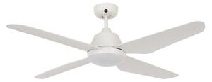Ventilatore da soffitto LED Aria, bianco, silenzioso, 122 cm - Beacon Beacon Lighting, Aria, Bianco, Soggiorno, Plastica, Moderno