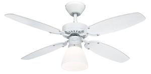 Ventilatore da soffitto Capitol con luce, bianco-faggio - Westinghouse Westinghouse, Capitol, Bianco, Soggiorno, Legno, Moderno