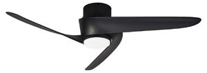 Ventilatore da soffitto LED Groenland, nero, DC, silenzioso, CCT - Mantra Mantra Iluminación, Groenland, dimmerabile, Nero, Soggiorno, Plastica, Moderno
