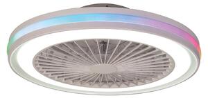 Ventilatore da soffitto LED per gamer, bianco, DC, silenzioso, CCT RGB - Mantra Mantra Iluminación, Gamer, dimmerabile, Bianco, Soggiorno, Plastica, Moderno