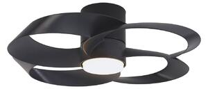 Ventilatore da soffitto LED Rose, nero, DC, silenzioso, CCT - Mantra Mantra Iluminación, Rose, dimmerabile, Nero, Soggiorno, Plastica, Moderno